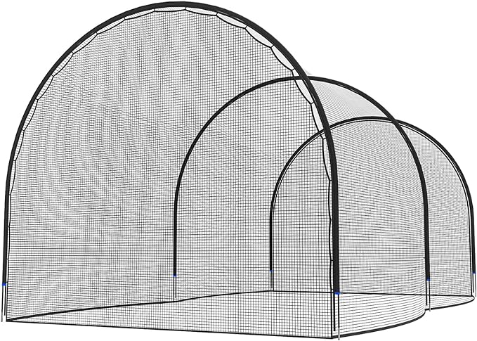 mr batting cage baseball softball hitting cage net and frame backyard baseball ‎size 20ft  ‎mr b0c49b9m9c