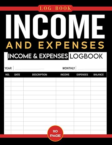 income and expense log book cash book accounts bookkeeping journal for small business 1st edition buxess