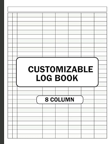 customizable log book 8 column multipurpose log book log book for tracking small businesses income and