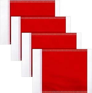 ?mepase 4 pieces red replacement soccer corner referee flags 13 x 10.2 inches  ?mepase b0bn2rcswy