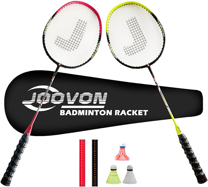 joovon carbon fiber composite badminton racket set 2-2  ?joovon b0bqfj349q