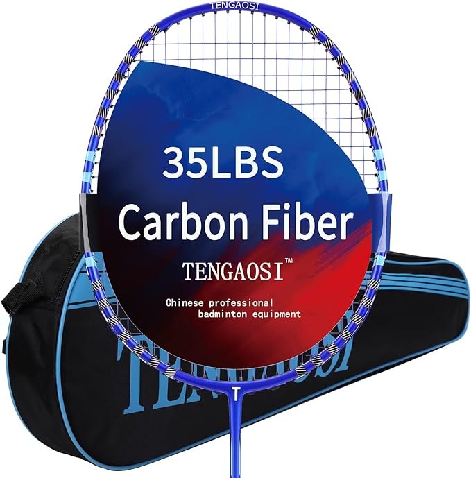 tengaosi graphite professional badminton racket for youth super light weight carbon size g4  ?tengaosi