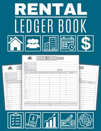 rental ledger book landlord rental property manager journal property management log book rent management