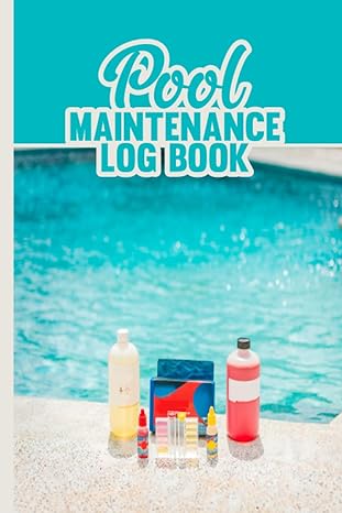 pool maintenance log book pool cleaning service record logbook and track all maintenance dailies for business