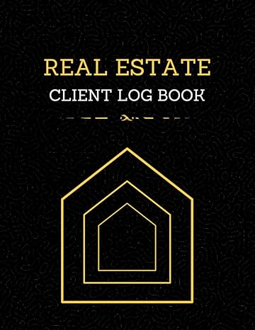 real estate client log book record potential client s appointment management planner and organizer needs to