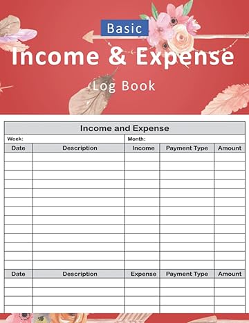 basic income and expense log book record income and expenses log book tracker book for small business 110