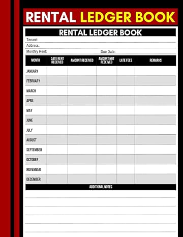 rental ledger book rental property management log book for homeowners and property managers to record and