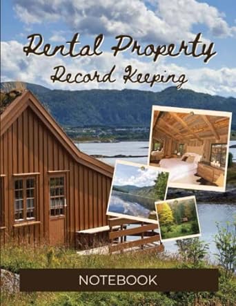 rental property record keeping notebook property investor log book rental property record book for multiple