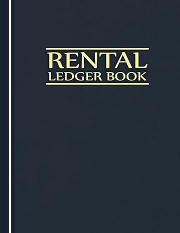 Rental Ledger Book Landlord Rental Property Manager Log Book Rental Property Record Book Property Management Ledger Book Rental Income Book Landlord Rent Receipts