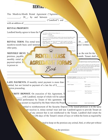 rental lease agreement forms book month to month rental lease agreement between tenant and landlord
