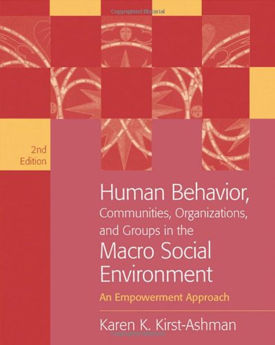 human behavior communities organizations and groups in the macro social environment an empowerment approach
