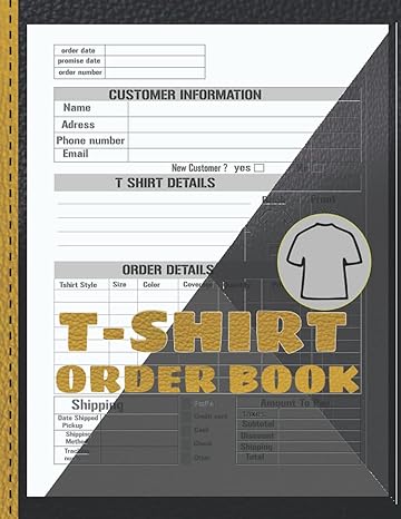 t shirt order book t shirt order form custom t shirt order receipt book for small business order daily log
