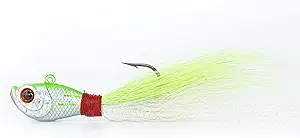 bluewing bucktail jig with high carbon steel hook 2pcs saltwater fishing size 0 5oz/1oz/2oz  ‎bluewing