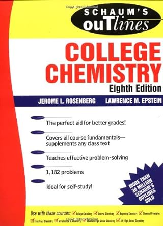 schaum s outline of college chemistry 8th edition jerome l rosenberg, lawrence epstein edition 0070537097,