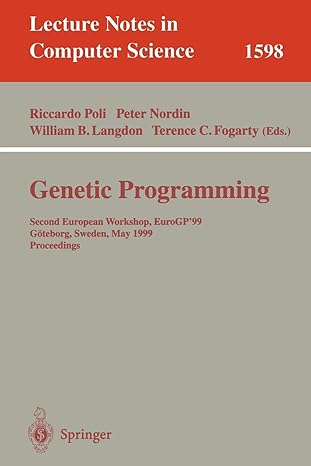 Genetic Programming Second European Workshop EuroGP 99 Goteborg Sweden May  1999 Proceedings LNCS 1598