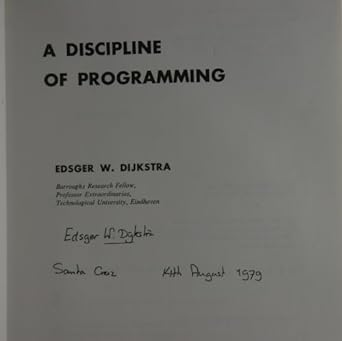 a discipline of programming 1st edition edsger w. dijkstra 013215871x, 978-0132158718