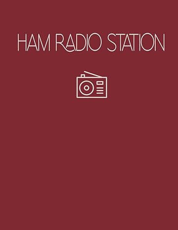 ham radio station log book ham radio record book for amateur radio station up to 324 operations includes