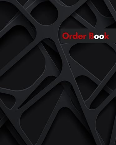 order book simple order tracker order log book for small business or personal purchase order form for home