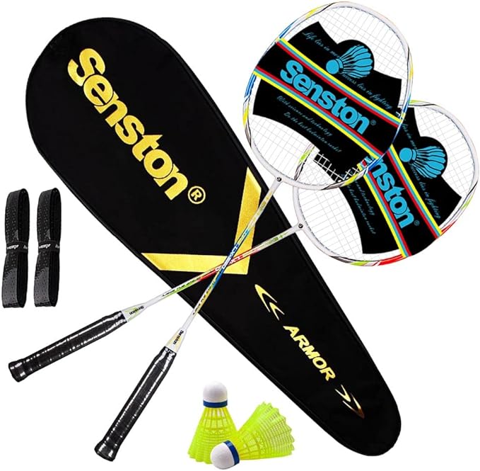 senston badminton rackets set of 2 graphite shaft size 4 1/2 inches  ‎senston b073swvykb