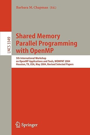 shared memory parallel programming with open mp 5th international workshop on open mp application and tools