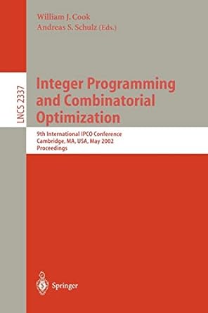 integer programming and combinatorial optimization 9th international ipco conference cambridge ma  usa  may
