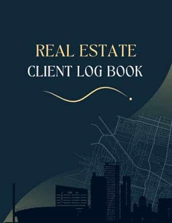 real estate client log book record keeping potential client information tracker and organizer for property