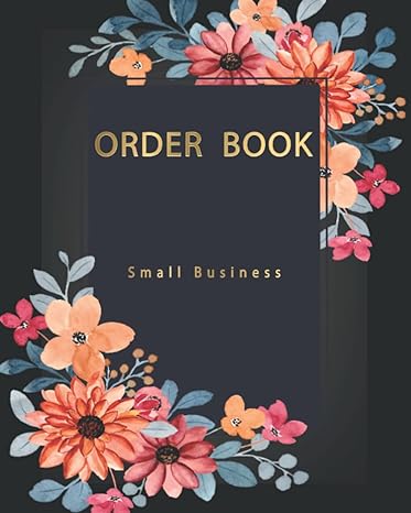 order book for small business customer log book sales order log for online businesses and retail store simple