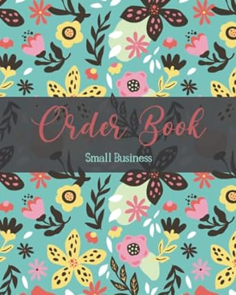 order book sales order log keep track of your customer order book small business simple order tracker order