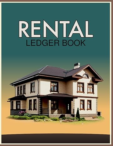 rental ledger book rental properties income and expenses tracker organizer log book for records 1st edition