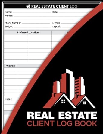 real estate client log book record keeping potential client information record and manage client names