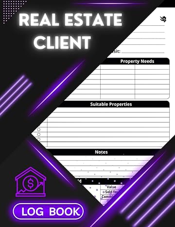 real estate client log book real estate client tracker and organizer for real estate agents to track