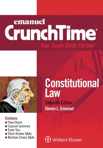 constitutional law 16th edition steven l. emanuel 1454891041, 9781454891048