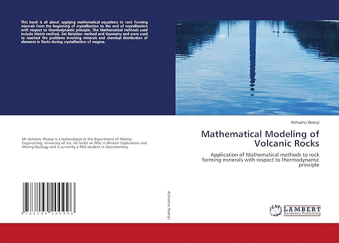 mathematical modeling of volcanic rocks application of mathematical methods to rock forming minerals with