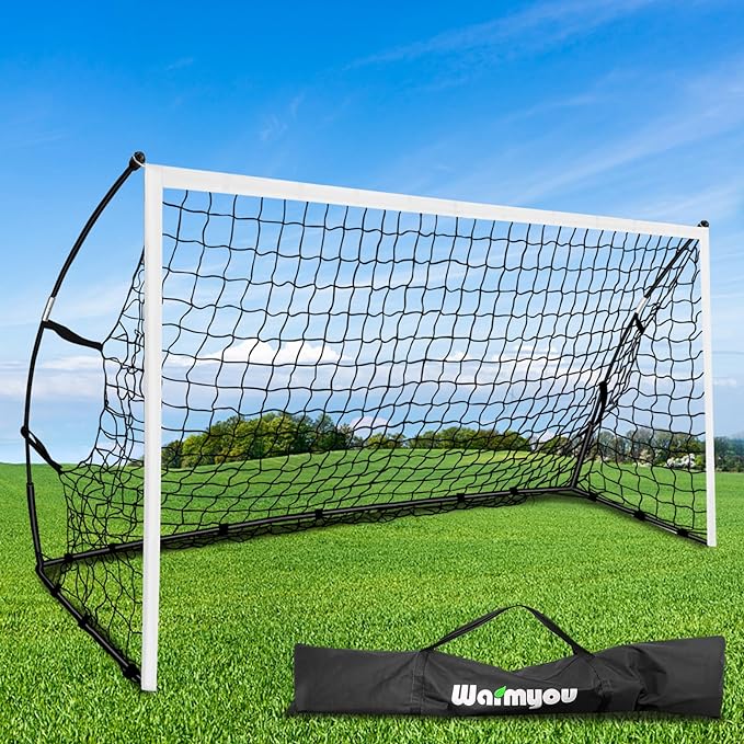 warmyou portable soccer goal for backyard 10 6 6ft or 8 5ft soccer goal net for kids adults  ?warmyou