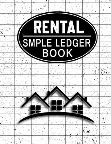 rental simple ledger book rental property ledger book for records rental income and expenses tracker