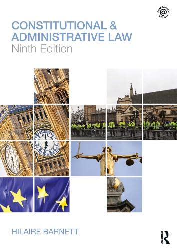 constitutional and administrative law 9th edition hilaire barnett 0415611083, 9780415611084