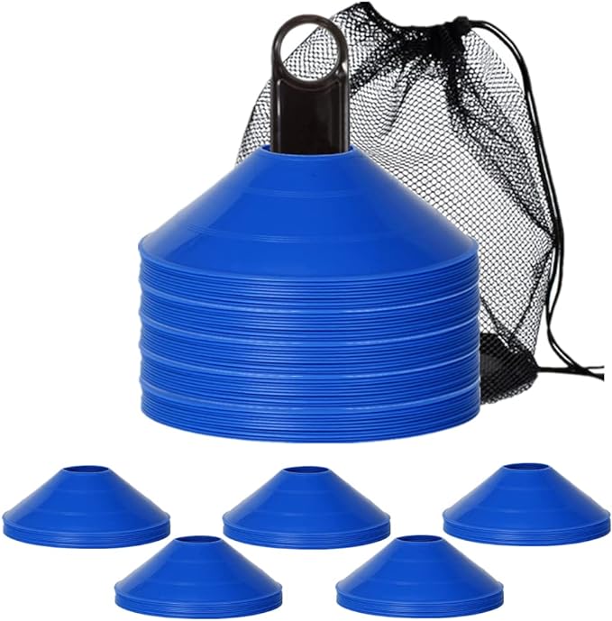 iroch 50 pack soccer cones sets with holder and bag for training field markers football  ?iroch b0894twpgx