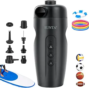 ?sunta sup electric air pump inflator paddle board pump dual stage inflation inflatable stand up  ?sunta