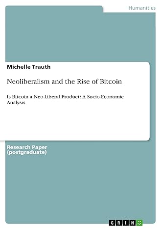 neoliberalism and the rise of bitcoin is bitcoin a neo liberal product a socio economic analysis 1st edition