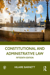 constitutional and administrative law 15th edition hilaire barnett 103241930x, 9781032419305
