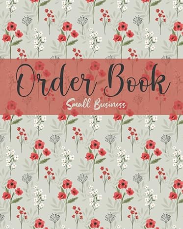 order book for small business sales order log for online businesses and retail store order tracker simple
