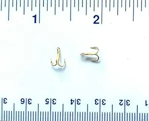 ‎gerrys tackle 50 gerrys tackle 3x strong gold treble hooks size 18  ‎gerrys tackle b0914pr385