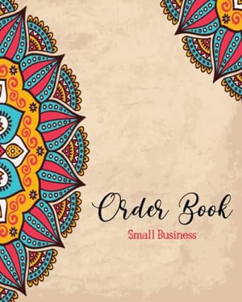 order book small business simple order tracker order log book for small business or personal purchase order