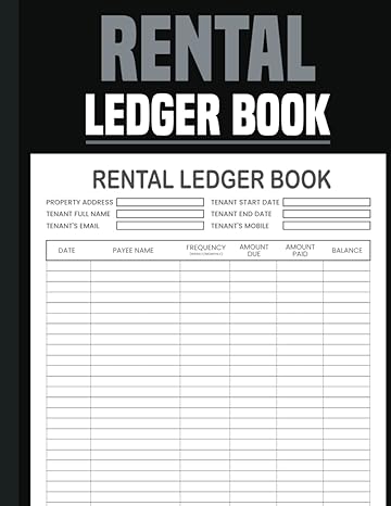 rental ledger book the perfect rent receipt book and rental log book property management ledger book income