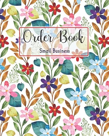 order book small business sales log book for business customer order record book keep track of your customer