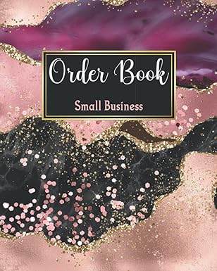 order book small businesses customer order form with order log section for online business daily sales log