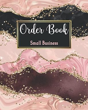 order book small business customer order form with order log section for online business daily sales log book