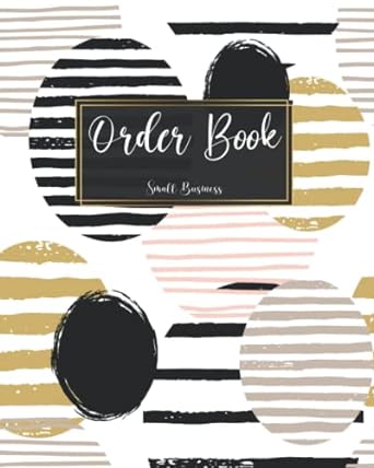 order book small business customer order record book keep track of your customer orders purchase order forms