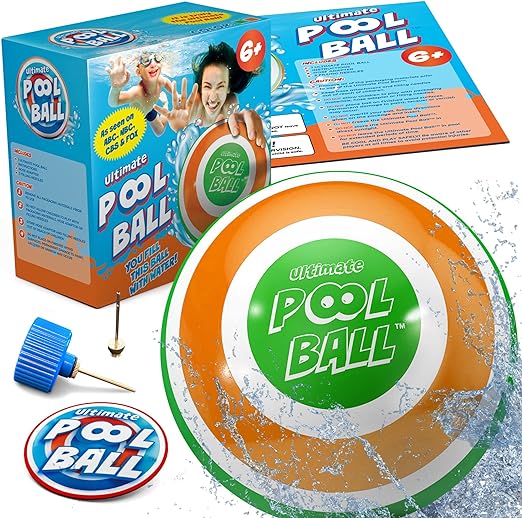 ‎activ life the ultimate pool ball you fill this ball with water to play underwater games  ‎activ life