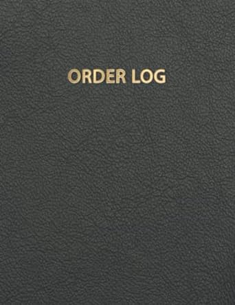 order log book for small business purchase order journal customer order tracker for online businesses daily